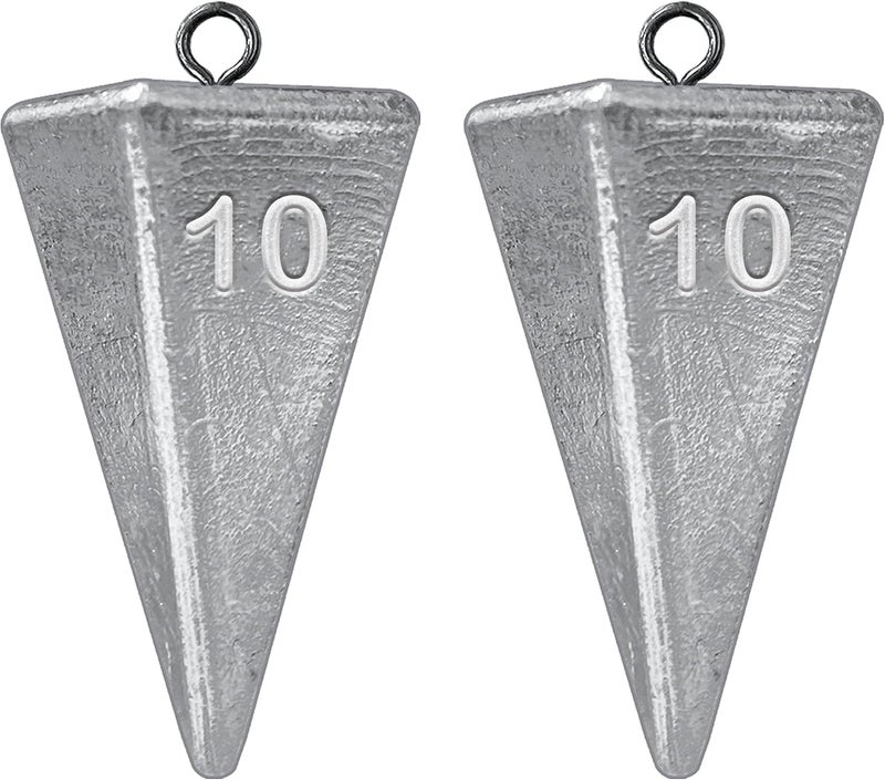 TKHDBF Pyramid Sinkers Fishing Weights, Saltwater Fishing Sinkers for Surf Fishing Gear Tackle - 1oz, 2oz, 3oz - Image 1